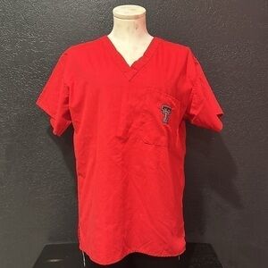 GEL SCRUBS Women’s Texas Tech Red Scrub Size Small